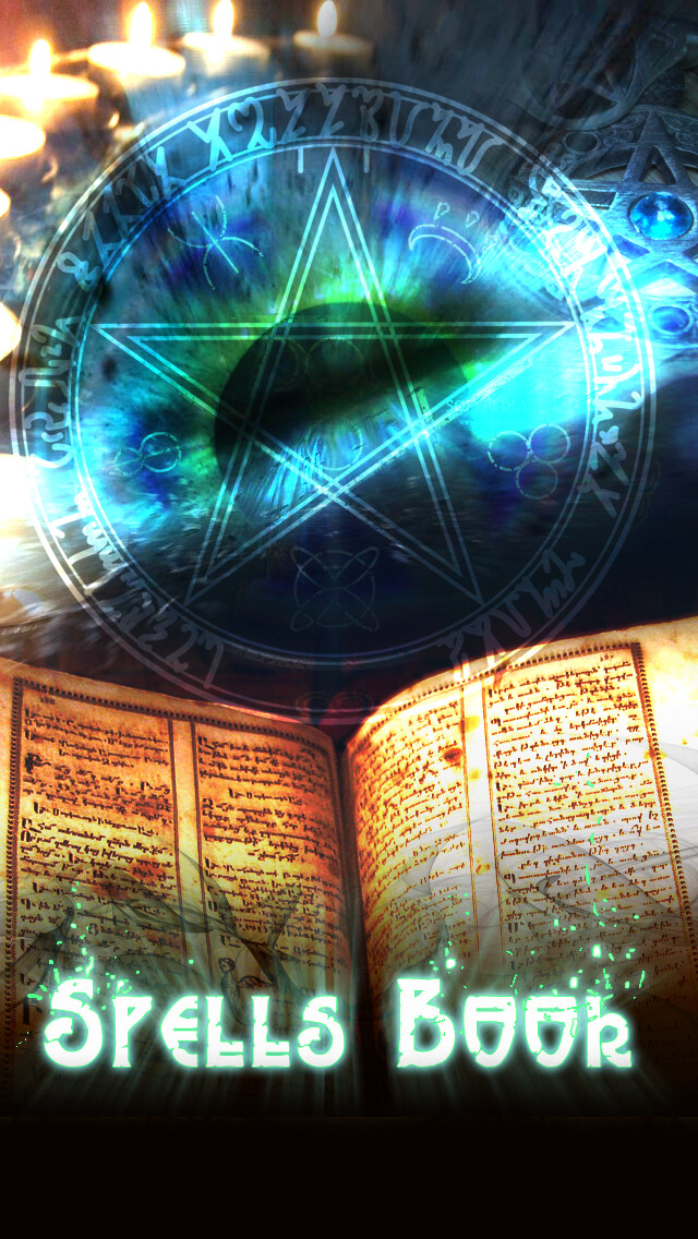 Emulate iPhone app Spells and Witchcraft Handbook using MyAndroid