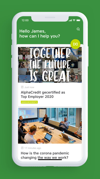 Emulate iPhone app Spencer chez AlphaCredit using MyAndroid