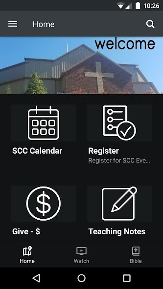 Emulate iPhone app Spencer Christian Church using MyAndroid