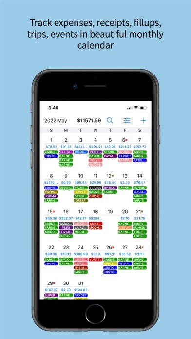 Emulate iPhone app Spend-Trend: Spending Tracker using MyAndroid