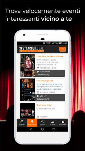 Run android online APK Spettacoli Locali from MyAndroid or emulate Spettacoli Locali using MyAndroid