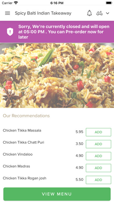 Emulate iPhone app Spicy Balti Indian Takeaway using MyAndroid Emulate iPhone app Spicy Balti Indian Takeaway using MyAndroid