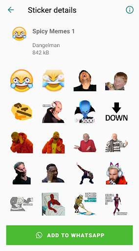Run android online APK Spicy memes - WAStickerApps from MyAndroid or emulate Spicy memes - WAStickerApps using MyAndroid