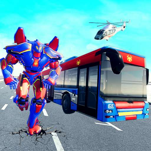 Spider Bus Robot Car Transform Spaceship War Game