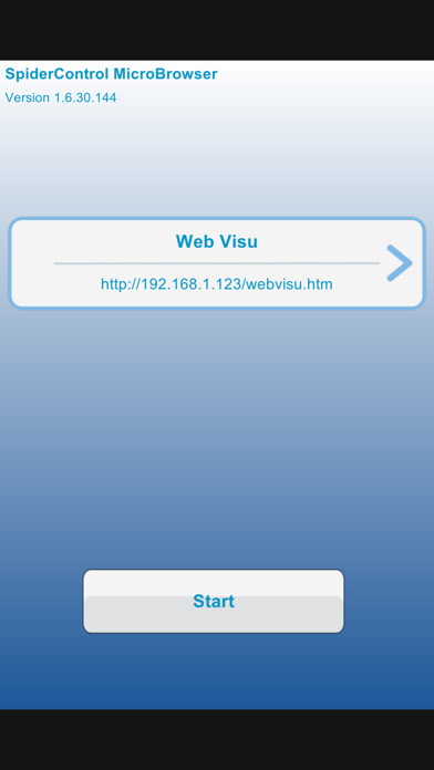 Emulate iPhone app SpiderControl MicroBrowser using MyAndroid