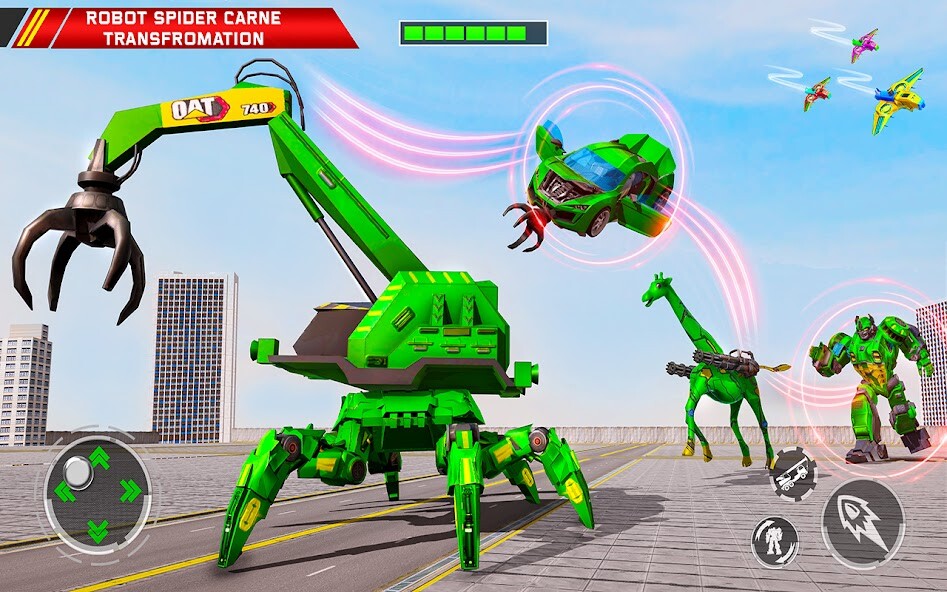 Run android online APK Spider Crane Robot Games 3d from MyAndroid or emulate Spider Crane Robot Games 3d using MyAndroid