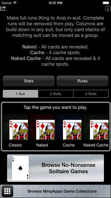 Emulate iPhone app Spiderette Classic Solitaire using MyAndroid Emulate iPhone app Spiderette Classic Solitaire using MyAndroid