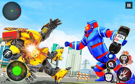 Run android online APK Spider Gorilla Robot Transform Rope Hero: Car Game from MyAndroid or emulate Spider Gorilla Robot Transform Rope Hero: Car Game using MyAndroid