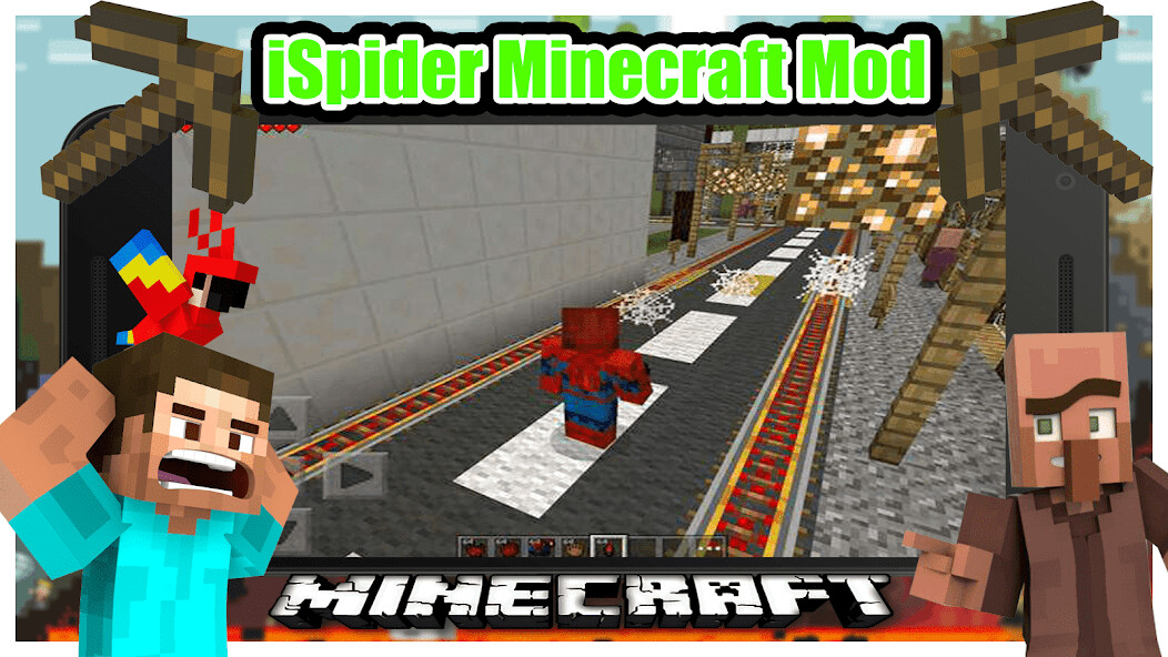 Run android online APK Spider Man Game Mod Minceraft from MyAndroid or emulate Spider Man Game Mod Minceraft using MyAndroid