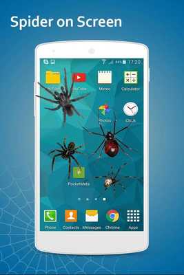Emulate Android APK Spider on Mobile Screen Joke