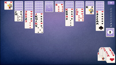 Emulate iPhone app Spider Solitaire 3 using MyAndroid