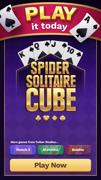 Emulate iPhone app Spider Solitaire Cube using MyAndroid