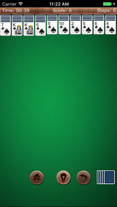 Emulate iPhone app Spider Solitaire HD+ using MyAndroid