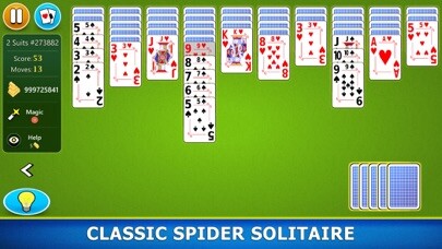 Emulate iPhone app Spider Solitaire Mobile using MyAndroid