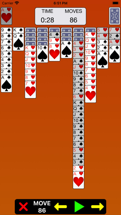 Emulate iPhone app Spider Solitaire Orange using MyAndroid Emulate iPhone app Spider Solitaire Orange using MyAndroid