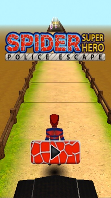 Emulate iPhone app Spider Super Hero Police Escape : Action Man using MyAndroid