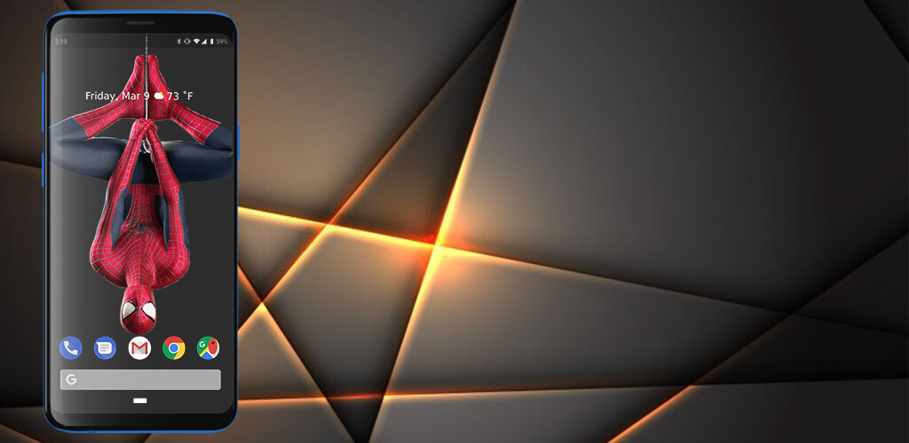 Run android online APK spider wallpaper man live 3d from MyAndroid or emulate spider wallpaper man live 3d using MyAndroid