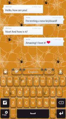 Emulate Android APK Spider Web Keyboard