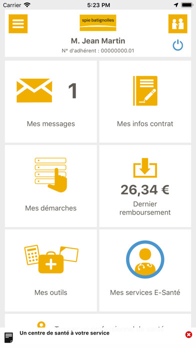 Emulate iPhone app Spie batignolles Santé using MyAndroid Emulate iPhone app Spie batignolles Santé using MyAndroid