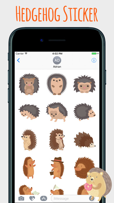 Emulate iPhone app Spiky Hedgehog Stickers using MyAndroid Emulate iPhone app Spiky Hedgehog Stickers using MyAndroid