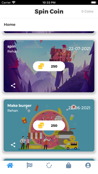 Emulate iPhone app Spin Master : Coins and Spins using MyAndroid Emulate iPhone app Spin Master : Coins and Spins using MyAndroid