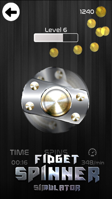 Emulate iPhone app Spinny Fidget Game using MyAndroid