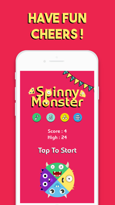 Emulate iPhone app Spinny Monster using MyAndroid
