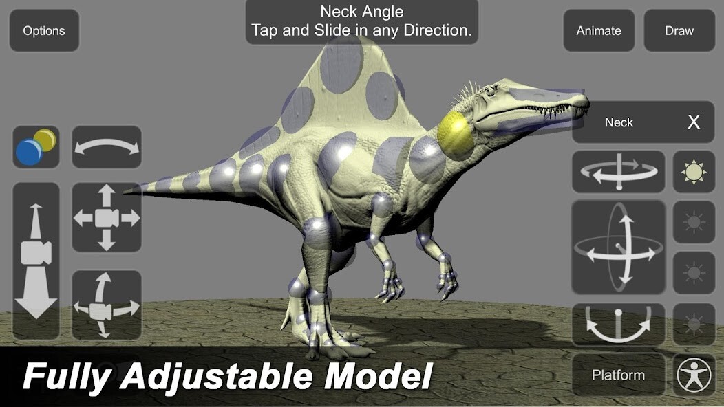 Emulate Android APK Spinosaurus Mannequin
