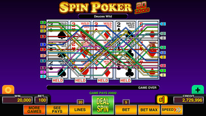 Emulate iPhone app Spin Poker Pro - Casino Games using MyAndroid