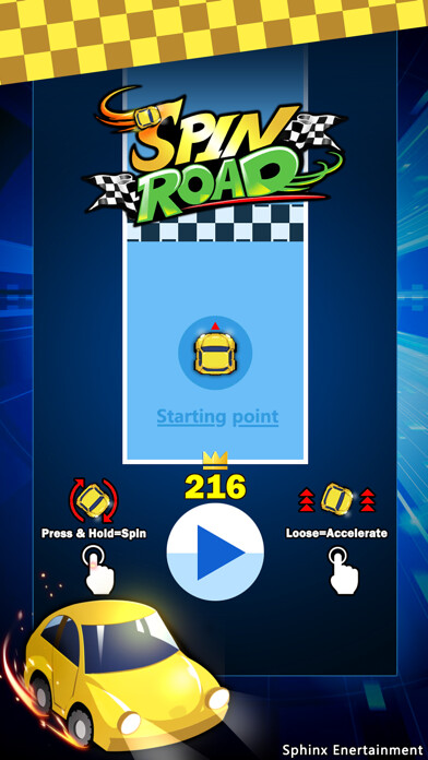 Emulate iPhone app Spin Road: Finger Driver using MyAndroid Emulate iPhone app Spin Road: Finger Driver using MyAndroid