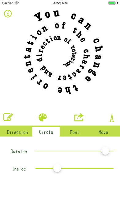 Emulate iPhone app Spiral Letter using MyAndroid Emulate iPhone app Spiral Letter using MyAndroid