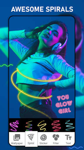 Run android online APK Spiral photo editor & Collage from MyAndroid or emulate Spiral photo editor & Collage using MyAndroid