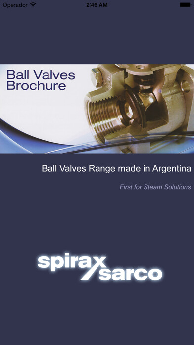 Emulate iPhone app Spirax Sarco Ball Valves using MyAndroid Emulate iPhone app Spirax Sarco Ball Valves using MyAndroid
