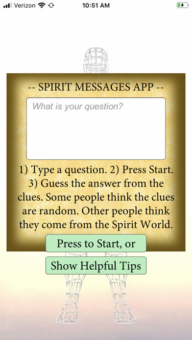Emulate iPhone app Spirit Messages using MyAndroid