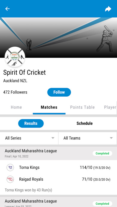 Emulate iPhone app Spirit Of Cricket using MyAndroid