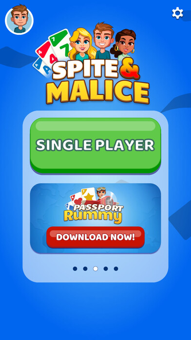 Emulate iPhone app Spite & Malice Card Game using MyAndroid