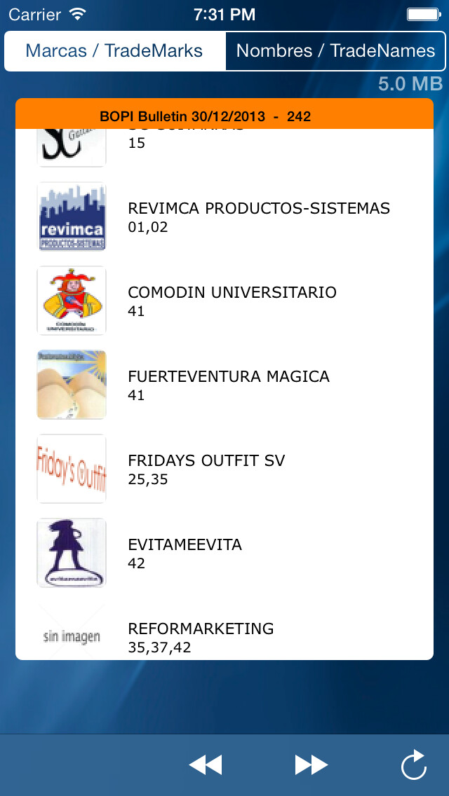 Emulate iPhone app SPI Trademarks using MyAndroid Emulate iPhone app SPI Trademarks using MyAndroid