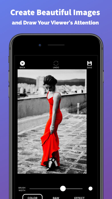 Emulate iPhone app Splash of Color Pro using MyAndroid