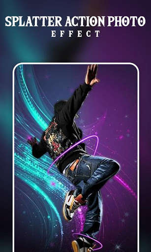 Emulate Android APK Splatter Action Photo Effect