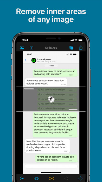 Emulate iPhone app SplitCrop using MyAndroid