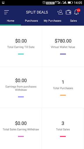 Run android online APK Splitdeals from MyAndroid or emulate Splitdeals using MyAndroid