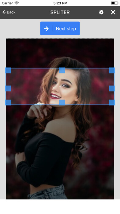 Emulate iPhone app SPLITER - Cut pictures using MyAndroid Emulate iPhone app SPLITER - Cut pictures using MyAndroid