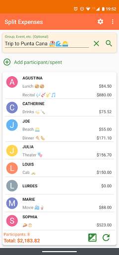 Run android online APK Split Expenses from MyAndroid or emulate Split Expenses using MyAndroid