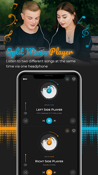 Run android online APK Split Music Player: Dual Audio from MyAndroid or emulate Split Music Player: Dual Audio using MyAndroid