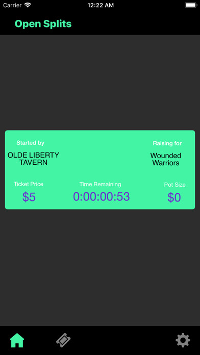Emulate iPhone app Split Raffles using MyAndroid