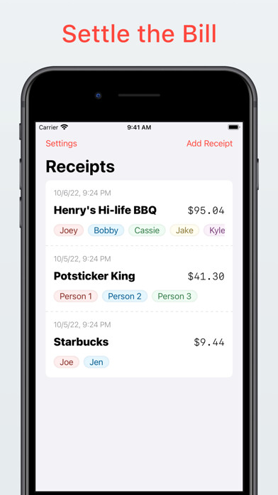 Emulate iPhone app Split the Bill with Checkparty using MyAndroid Emulate iPhone app Split the Bill with Checkparty using MyAndroid