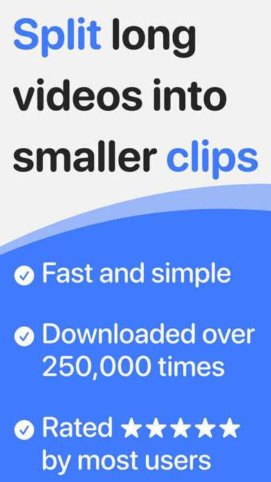 Emulate iPhone app Split Video: Long Story Maker using MyAndroid