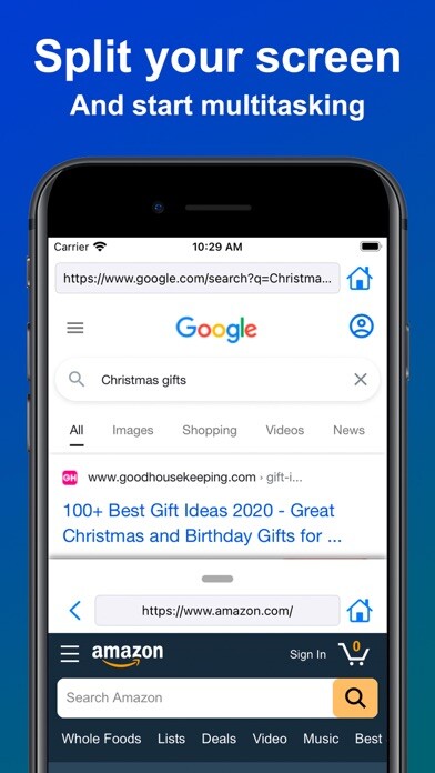 Emulate iPhone app Split View Multitasking Screen using MyAndroid