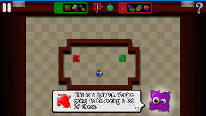 Emulate iPhone app Splotches: Paint Mixing Puzzle using MyAndroid