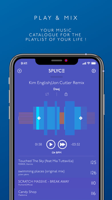 Emulate iPhone app Splyce - automix with effects using MyAndroid